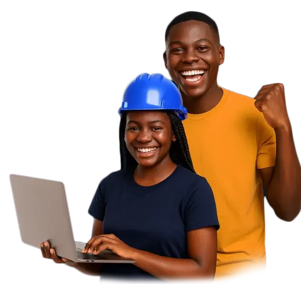 Jeunes (femme et homme) bénéficiaires du programme Africa Digiempower. Formation du ministère de la justices par Cybastion. Crédit photo adambita237 adatheartist