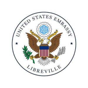 Logo ambassade usa libreville-Africa DigiEmpower formations gratuites pour les jeunes. design by adambita237